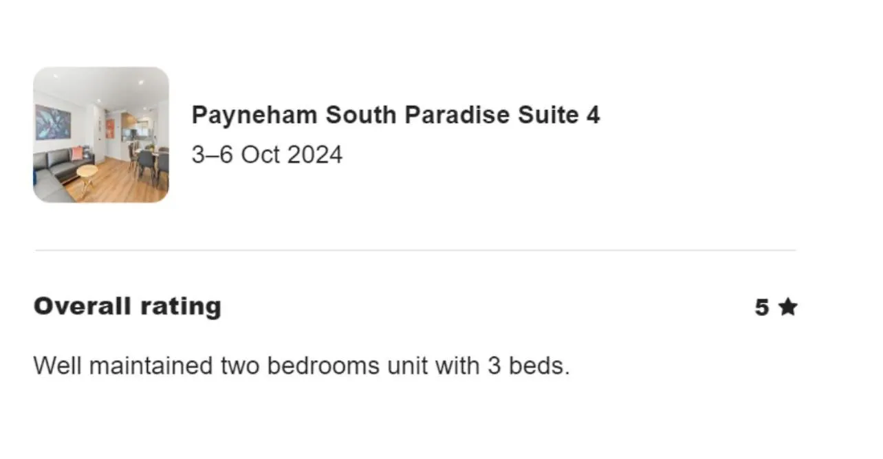 Payneham South Paradise Suite 4 Adelaïde 0*,